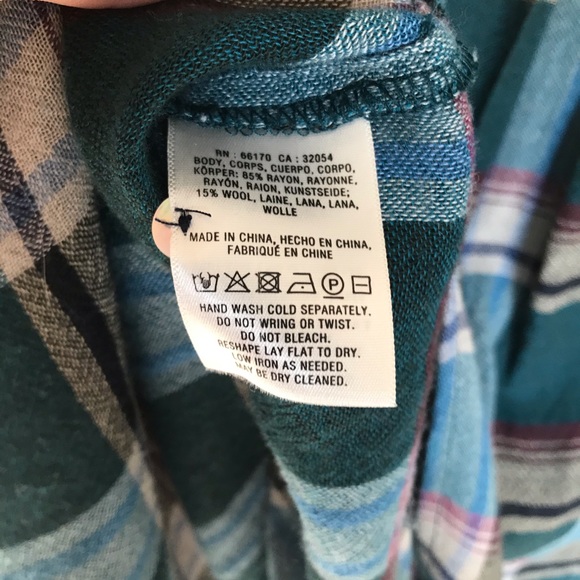 Anthropologie Akemi & Kin Lucie Plaid Green Tunic - Picture 8 of 9